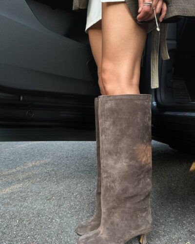 Boots with a trendy wide toe