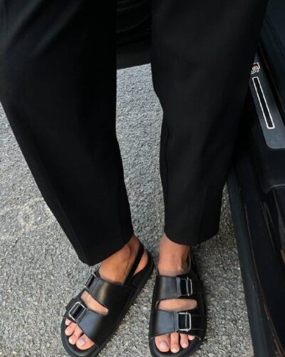 Sandals with orthopedic soles