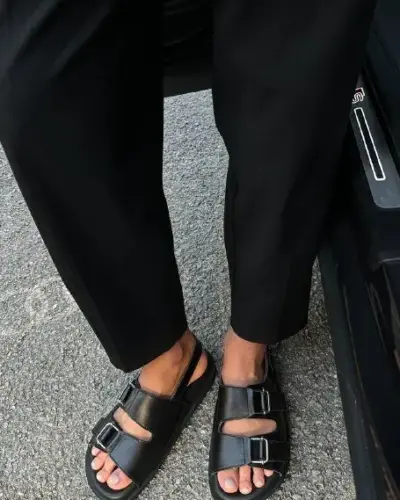 Sandals with orthopedic soles