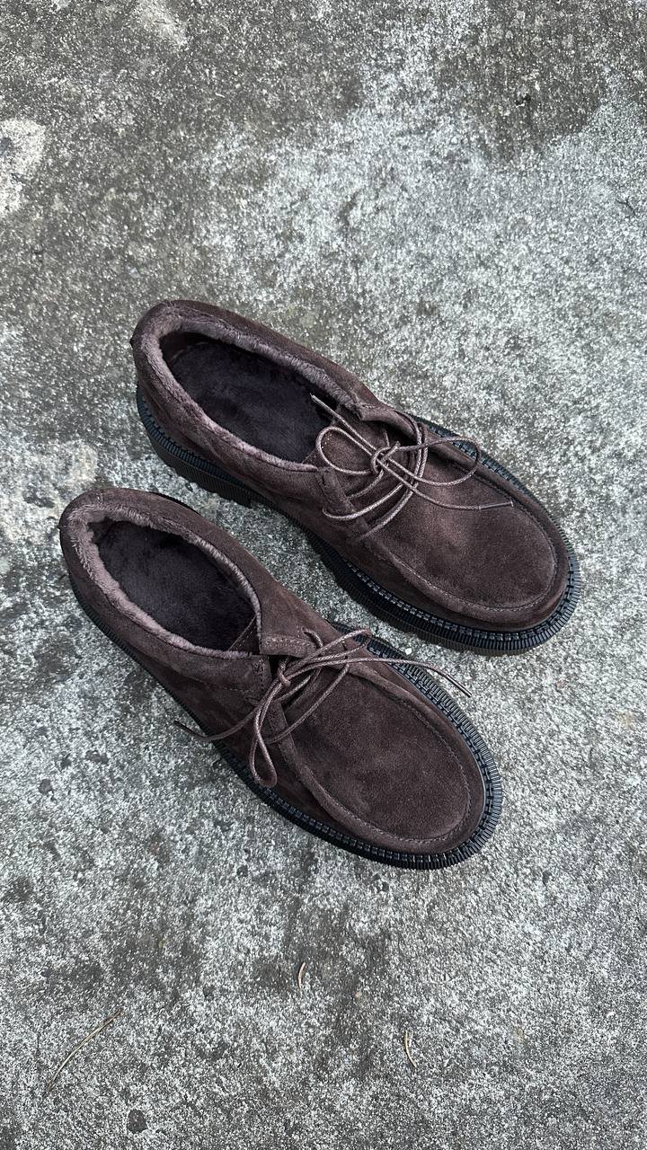 Derby shoes with a fleece lining - Image 2