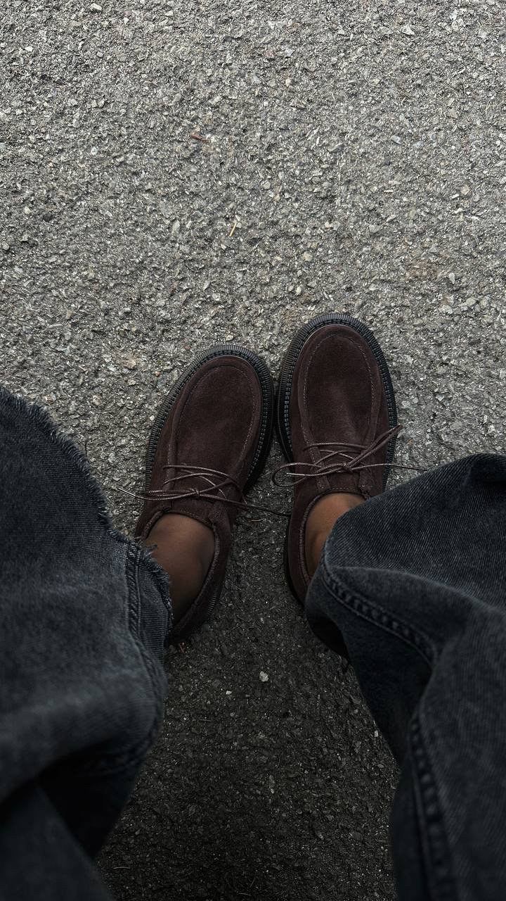 Derby shoes with a fleece lining - Image 7