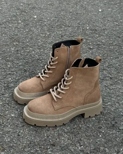 Genuine suede boots