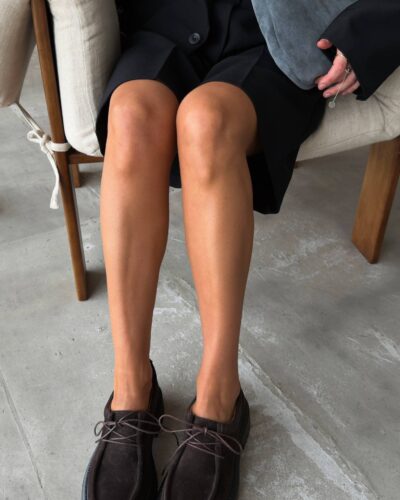 Derby shoes with a cushioned insole