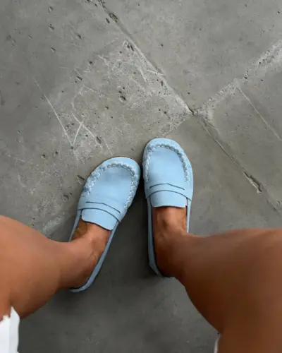 Barefoot лофери у блакитному відтінку