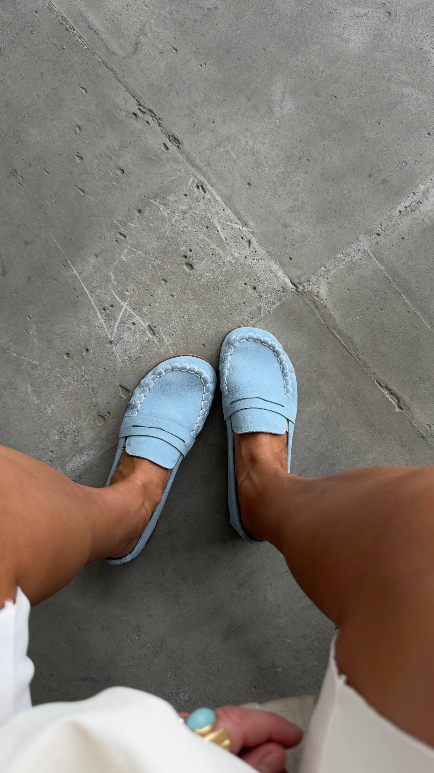 Barefoot лофери у блакитному відтінку