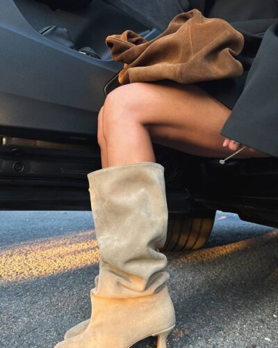 Boots with a trendy wide toe