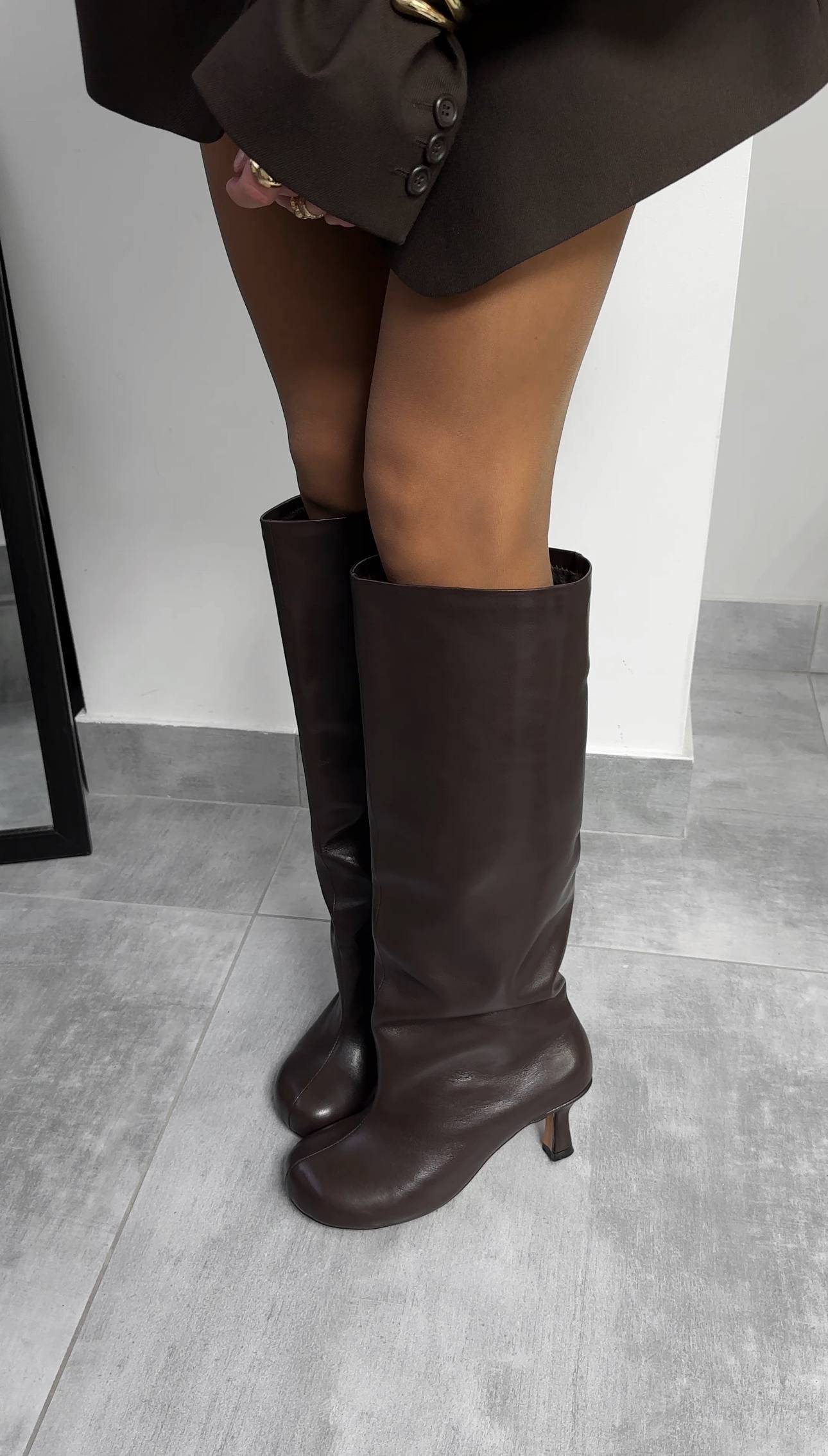 Boots with a trendy wide toe