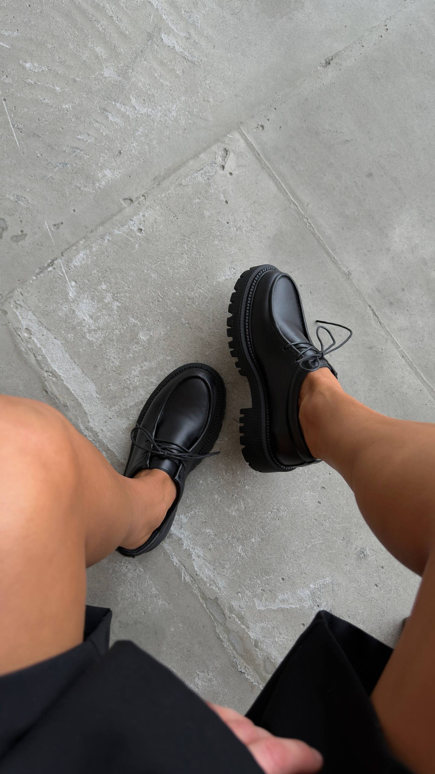 Derby shoes with a cushioned insole