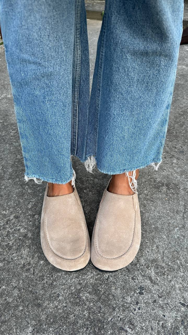 Clogs with cork soles
